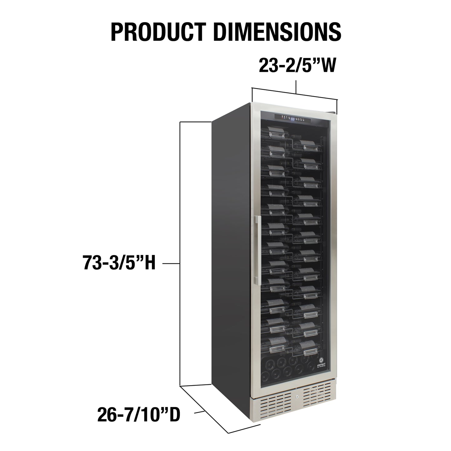 Wine Cooler EL-168ZZ-SSD VINOTEMP