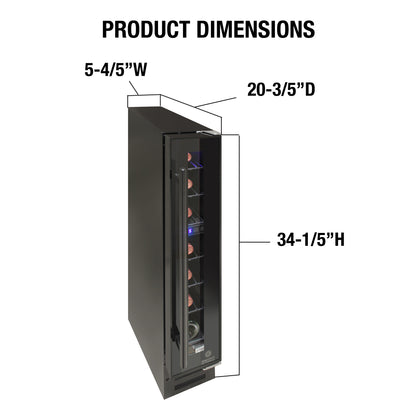 Wine Cooler EL-7TS-BLACK VINOTEMP