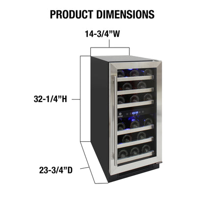 Wine Cooler  EL-WCU113-03 VINOTEMP